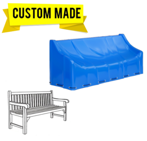 Custom-made triangle fire pit covers