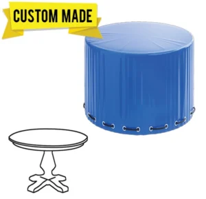 Custom-made round table covers provide tailored protection and stylish fit by ALCO