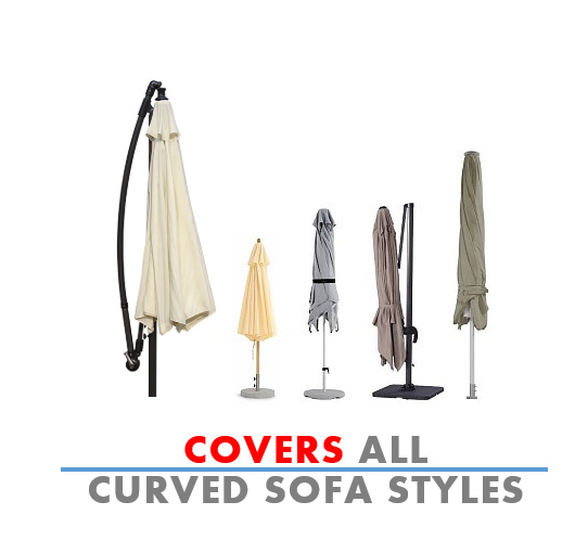 Arya Life Umbrella Covers 600D Patio Waterproof Market Parasol Covers with Zipper for 73 H x 23 W Outdoor Umbrellas Beige and Brown 