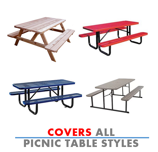 Picnic Table Covers Style 1, Fitted Round Picnic Table Covers