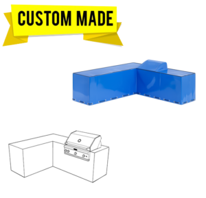 Custom L-shaped Island Kitchen Covers – Outdoor Custom Made