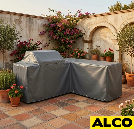 L-shaped Island Kitchen Covers - Outdoor | Custom Made - Image 3