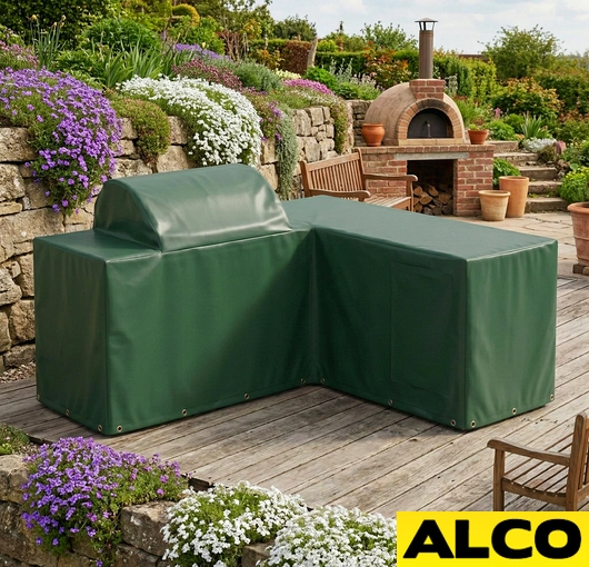 L-shaped Island Kitchen Covers - Outdoor | Custom Made - Image 6