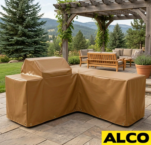 L-shaped Island Kitchen Covers - Outdoor | Custom Made - Image 7