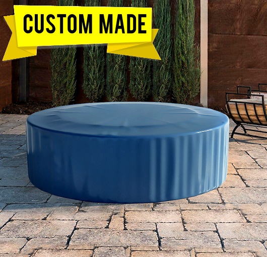 Custom Made Fire Pit Covers Waterproof, Round Firepit Cover