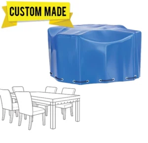 Custom outdoor dining set covers protect furniture from weather damage by ALCO