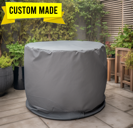 custom round ottoman cover patio outdoor