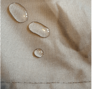 Close-up of 600D polyester fabric used in industrial covers and tarps supplied by AKON Covers.