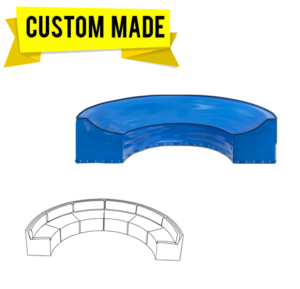 Custom Curved Sofa Covers – Sectional