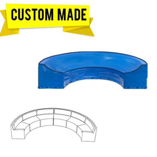 Custom Curved Sofa Covers – Sectional