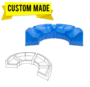 Custom Curved Sofa Covers – Style 3