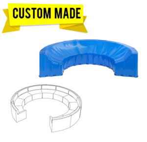 Custom Curved Sofa Covers – Style 4