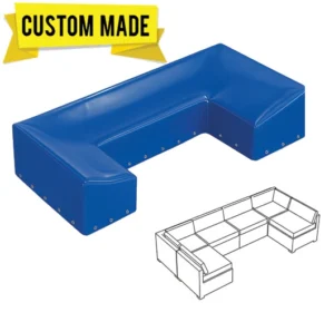 Waterproof custom-made outdoor sofa cover protects furniture from elements by ALCO