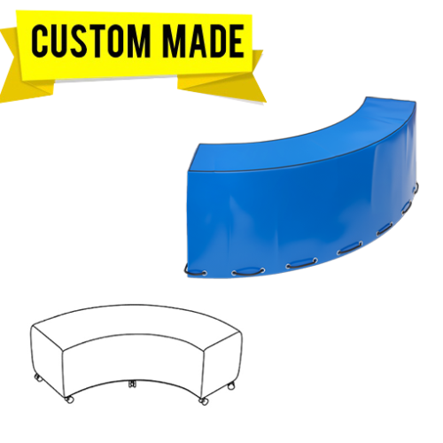 Custom Curved Ottoman Covers – Outdoor Custom Made