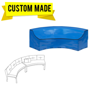 Custom Curved Sofa Covers – Style 5