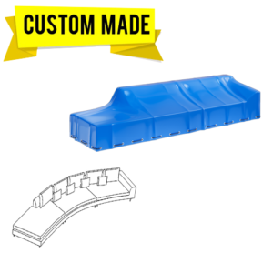 Custom Curved Sofa Covers – Style 7