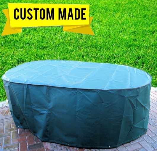 Durable Heavy Duty Patio Round Table Cover Waterproof Protector Black Outdoor 