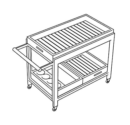 Serving Cart Cover – Style 4