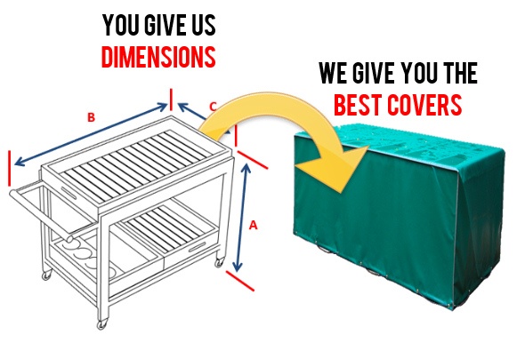 Outdoor Serving Cart Covers Custom Made