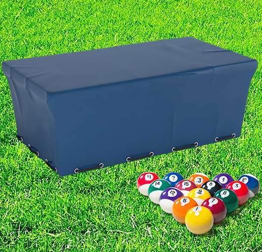 Estink Snooker Table Cover 8ft Heavy Duty Vinyl Fitted Snooker Pool Table Billiard Waterproof Dust Table Cover 2 Colors 