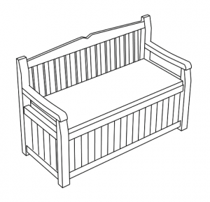 outdoor storage bench cover