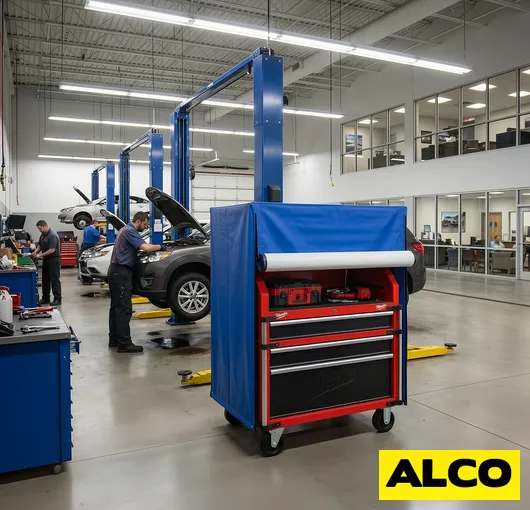 Secure tool chest cover deters jobsite theft resized