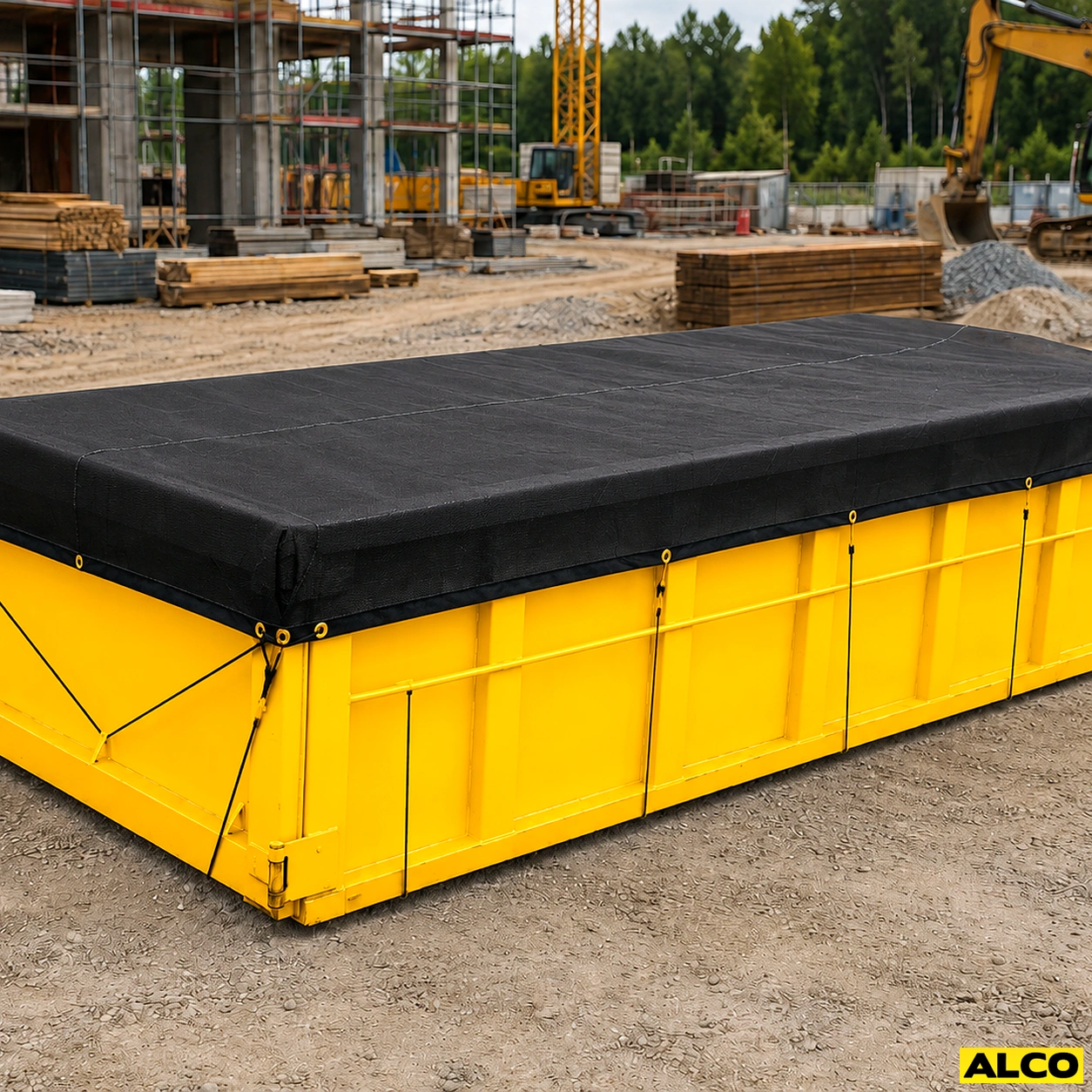 Dumpster tarp cover