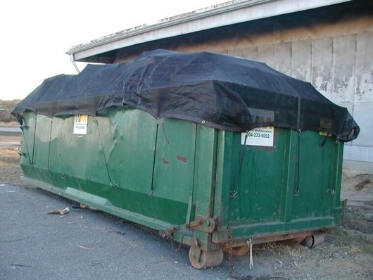 Custom Mesh Dumpster Tarps