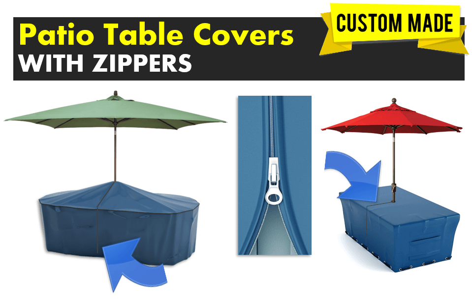 Patio Table Covers With Zippers