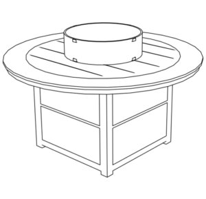 fire pit cover round 36 inch