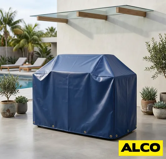 Wind resistant outdoor bar cart cover stays secured resized