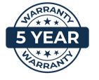 5 year warranty