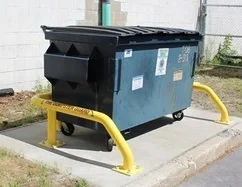 steel dumpster guards