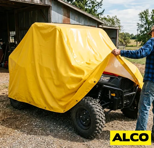 Uv resistant side by side cover stops plastic fading