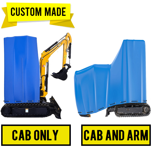 Premium Oxford Cloth Mini Excavator Cover – Waterproof, UV & Hail Resistant – Fits 800-2000kg