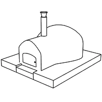 pizza oven cover with chimnea