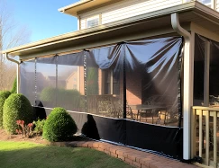 outdoor curtain walls to keep the weather out custom made