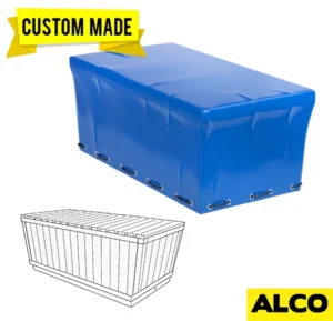 Custom-made cold plunge tub cover providing insulation and weather protection by ALCO