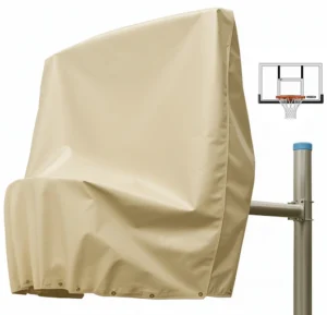 Basketball backboard cover protecting surface from weather, dust, and damage by ALCO