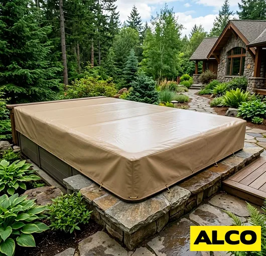 Insulated swim spa cover lowers heating costs resized