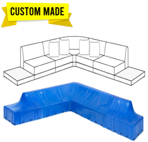 Covers For L-Shaped Sectional With Curved Corner And Double Chaise