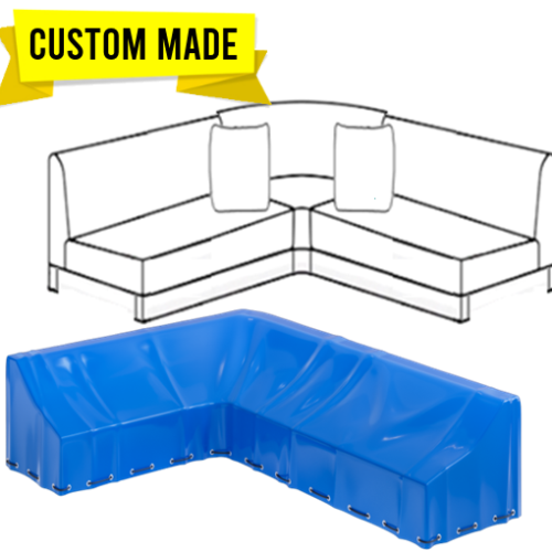 Covers For L-Shaped Sectional With Curved Corners
