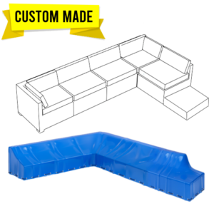 Custom L-Shape Sectional With Right Chaise Covers