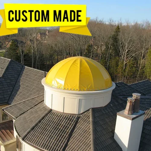 Noise reducing skylight dome cover quiets heavy rain resized