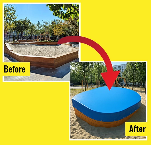 protecting-sandbox-with-custom-made-commercial-cover