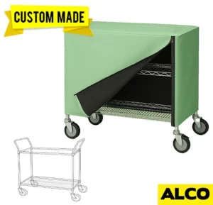 Custom clear vinyl ESD shield cart cover protects electronics from static by ALCO