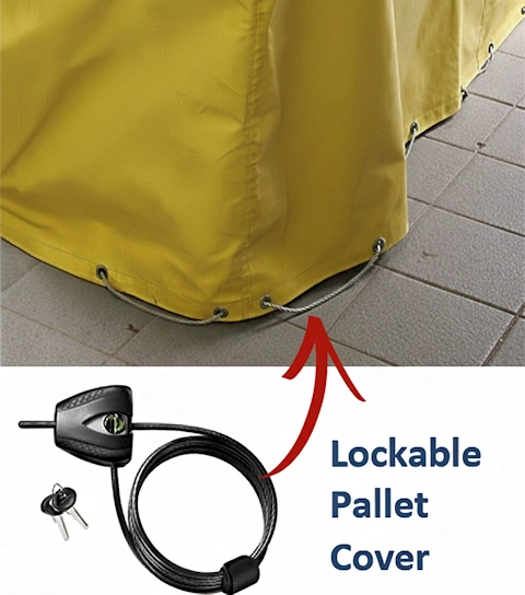 lockable pallet covers for security