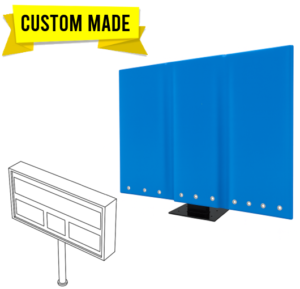 ALCO drive-thru menu board covers protect displays from rain and damage.