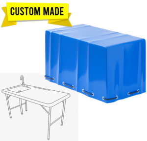High-quality custom-made fish cleaning station covers protect from weather and debris.