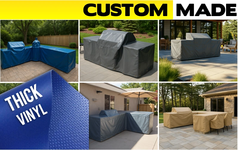 Custom made grill island covers resized